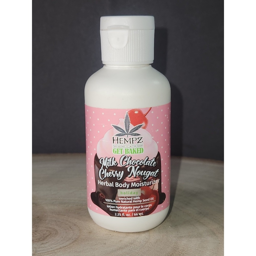 Hempz Bake Off Limited Edition CHERRY NOUGAT Herbal Body Moisturizer 2.25 oz‎